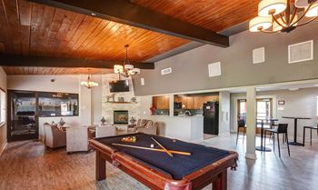 Billiards in Clubhouse at University Village Apartments, Colorado Springs, CO